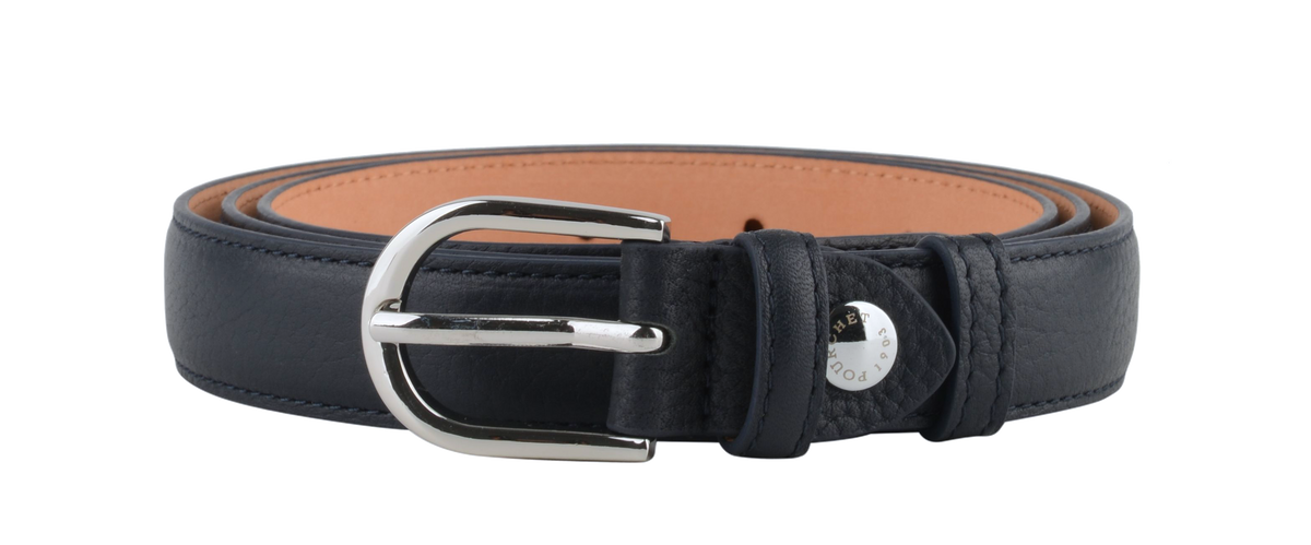 Ceinture | Ceinture en cuir marine