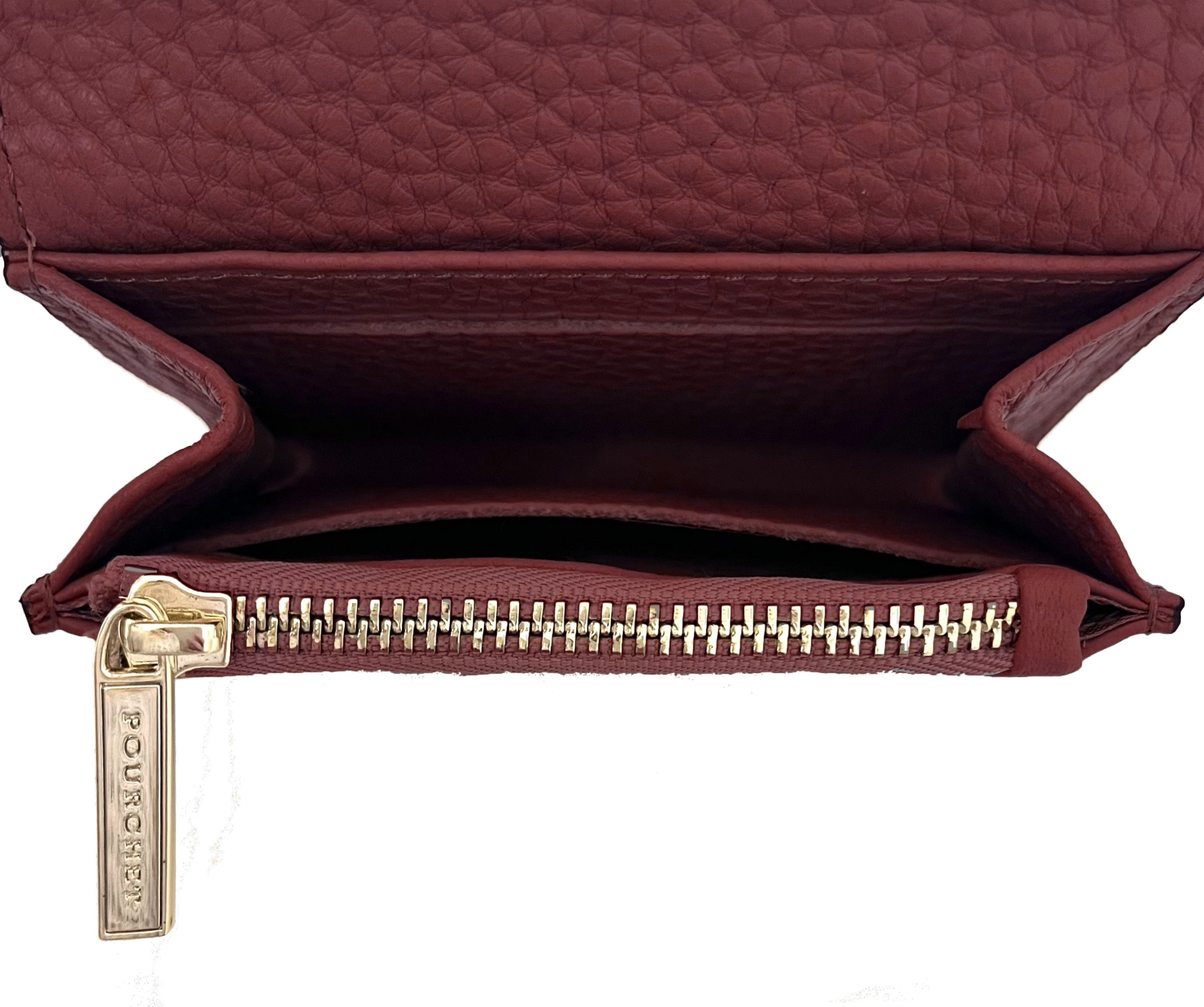 Club | Petit porte monnaie bordeaux