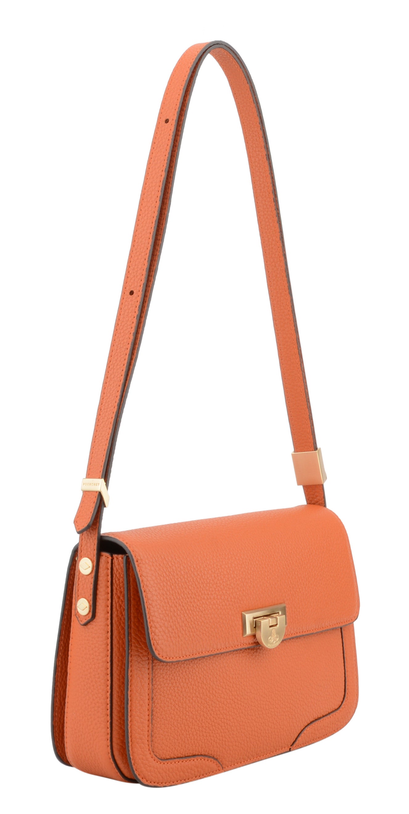 Auteuil | Grand Sac porté travers orange