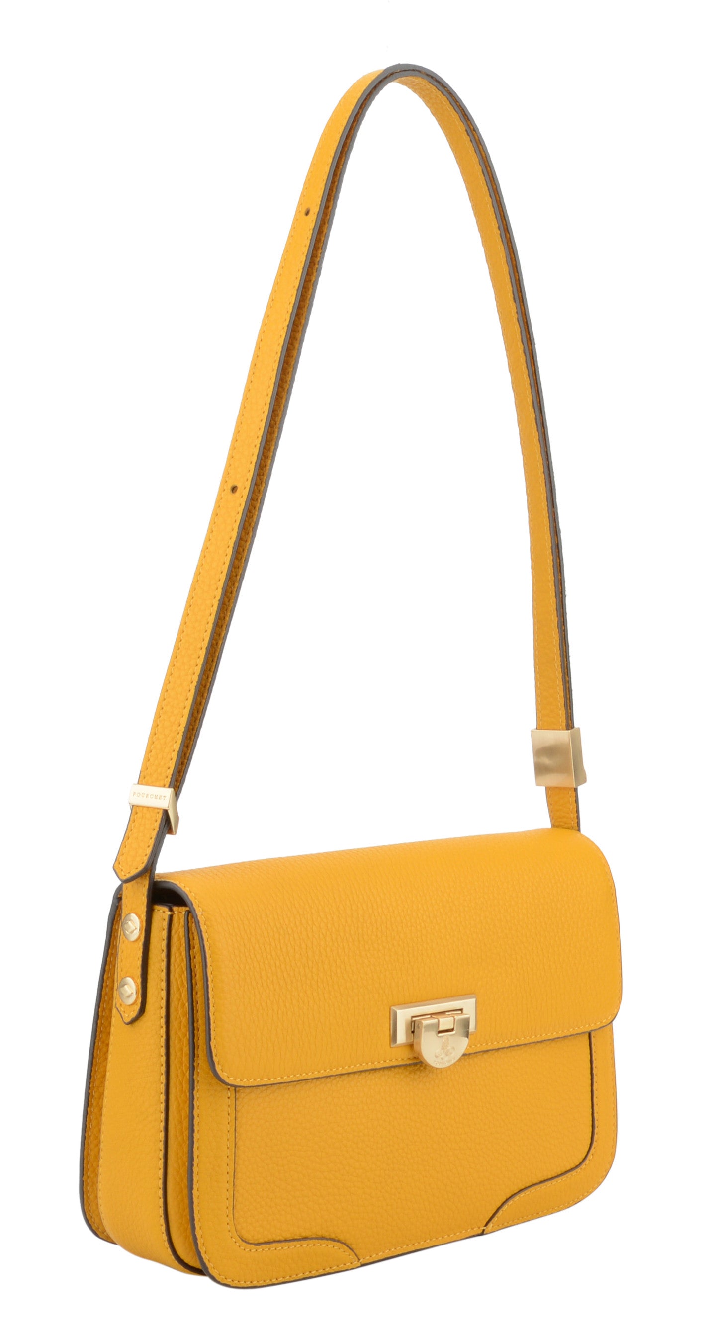 Auteuil | Grand Sac porté travers safran