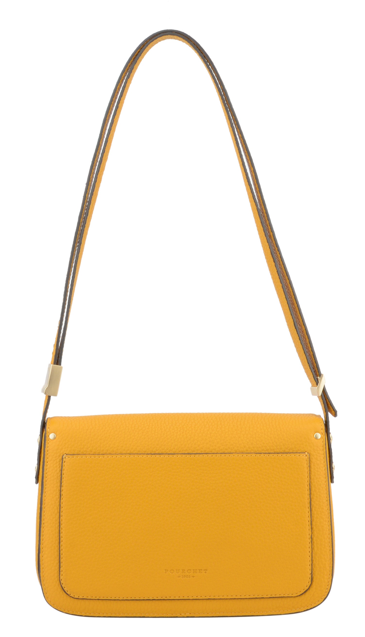 Auteuil | Grand Sac porté travers safran