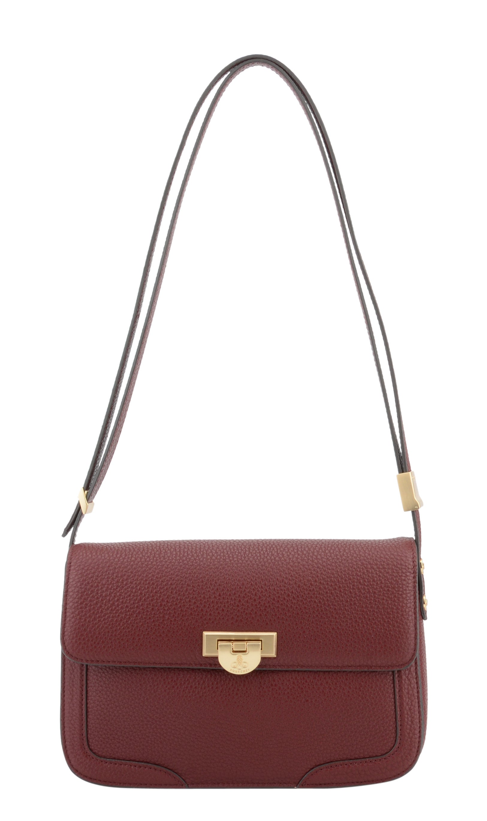Auteuil | Grand Sac porté travers bordeaux