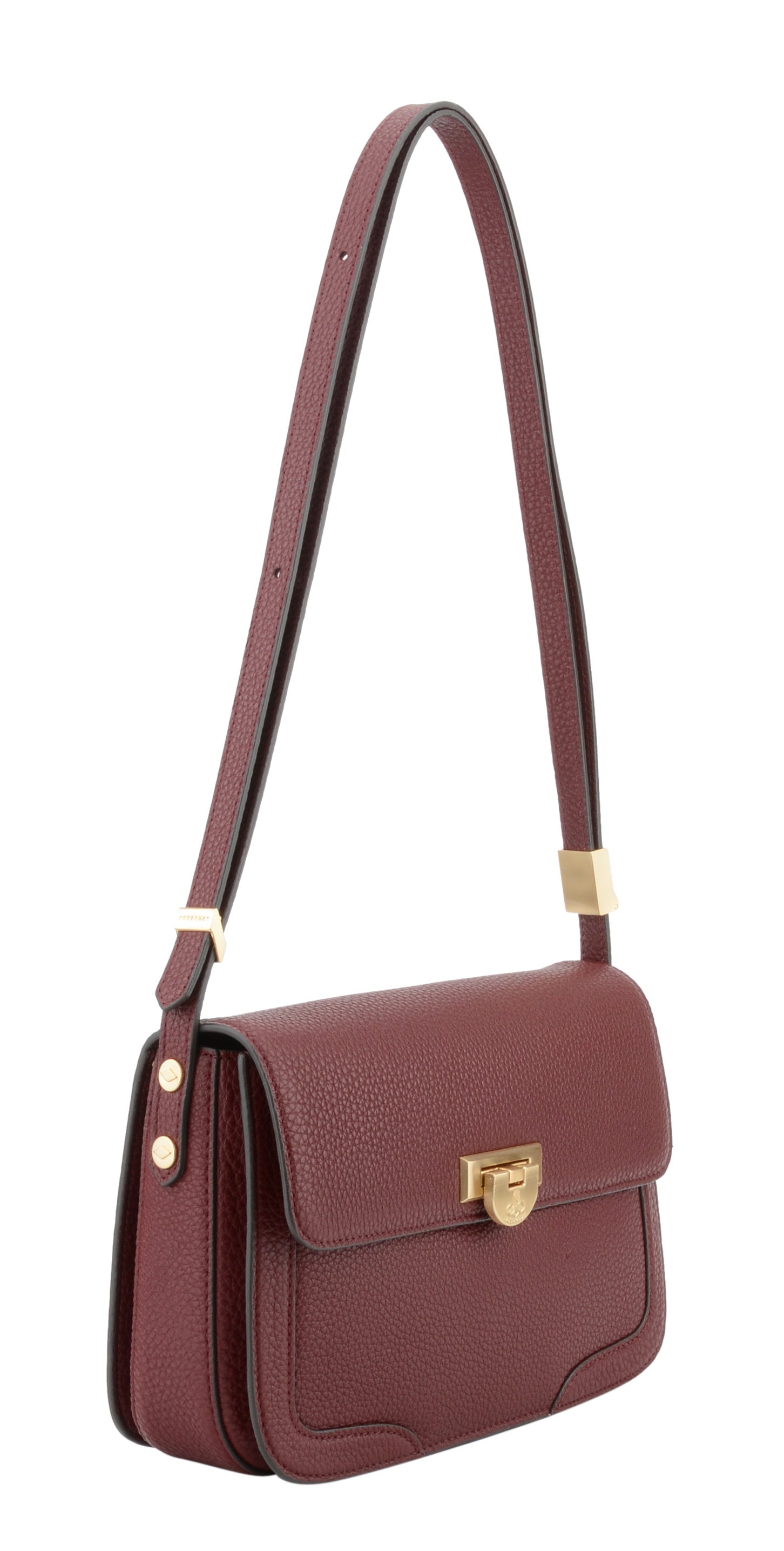 Auteuil | Grand Sac porté travers bordeaux