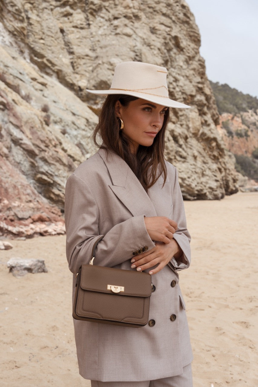 Auteuil | Sac à main taupe
