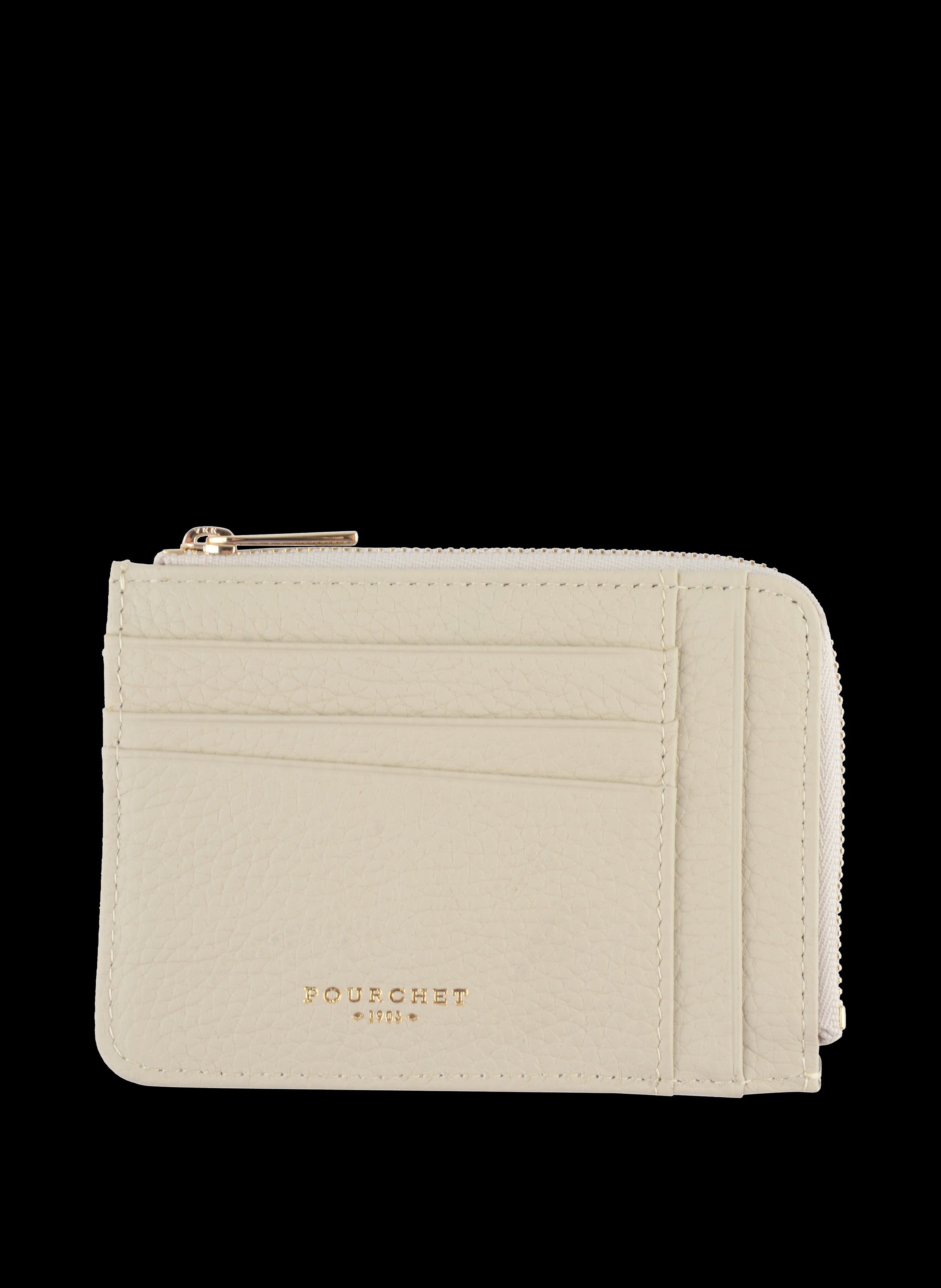 Club - Porte monnaie/carte plat beige