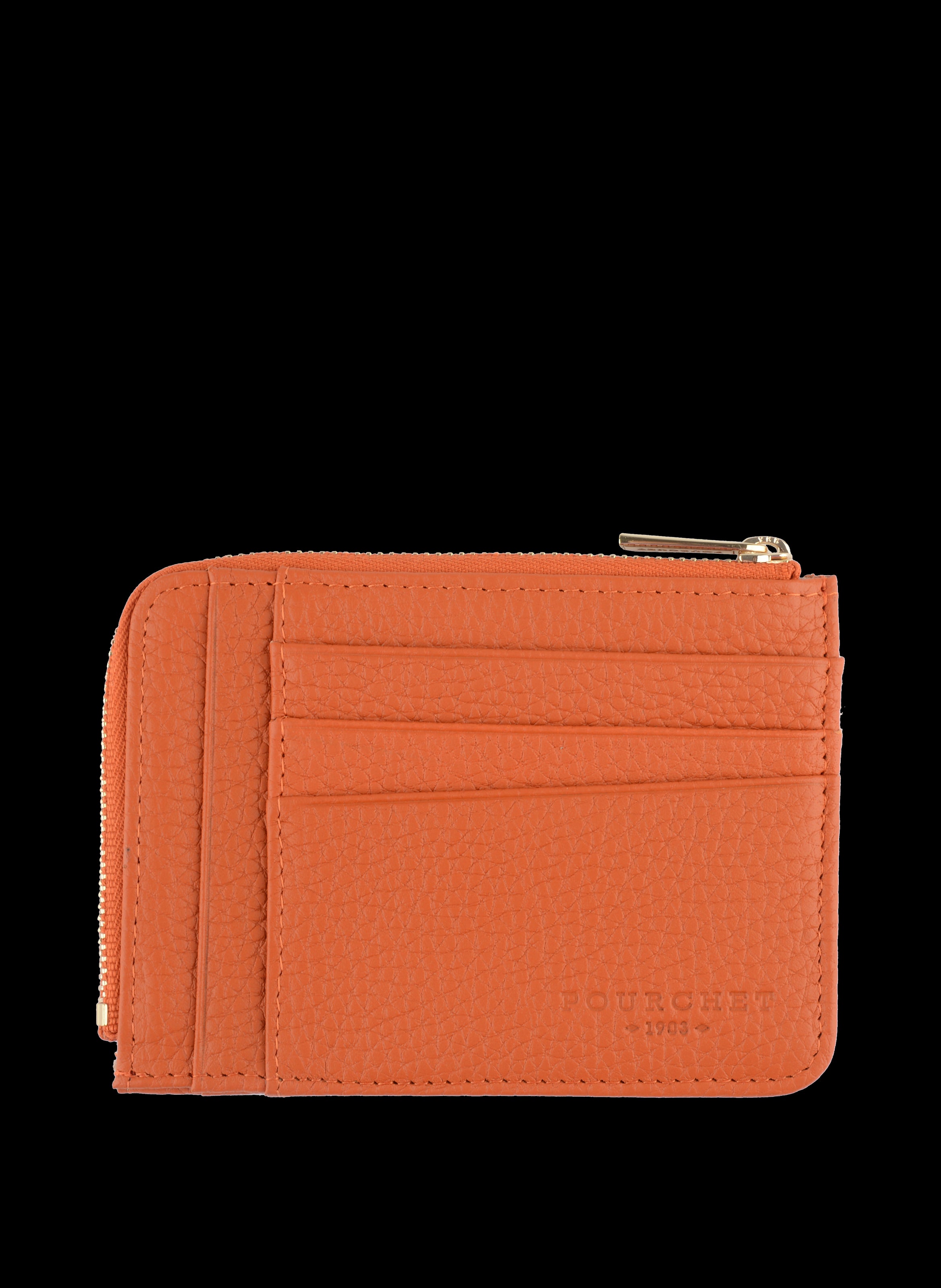 Club - Porte monnaie/carte plat orange