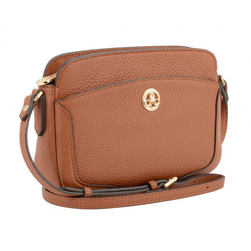 Camel crossbody bag