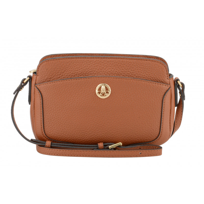 Camel crossbody bag
