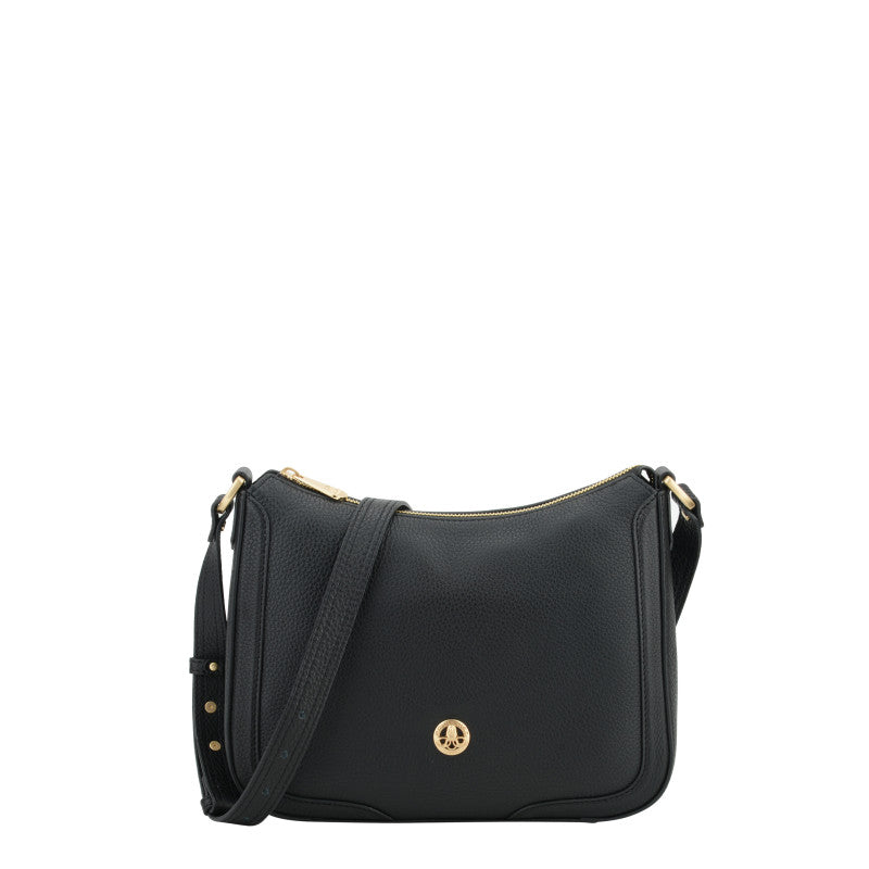Black satchel bag