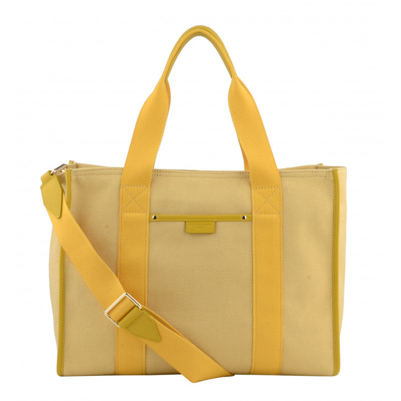 Yellow tote bag