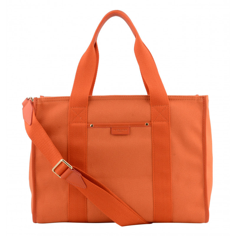 Orange tote bag