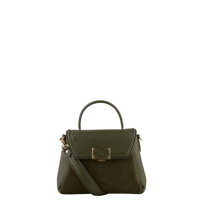 Small khaki handbag