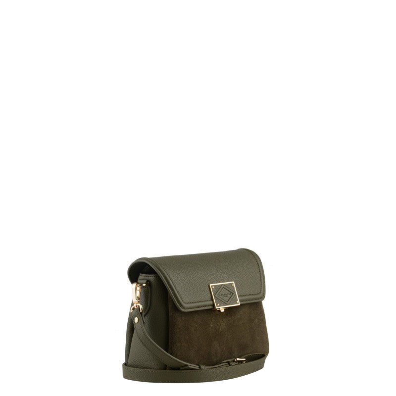 Small khaki crossbody bag