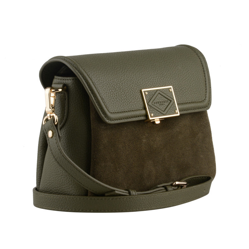 Small khaki crossbody bag