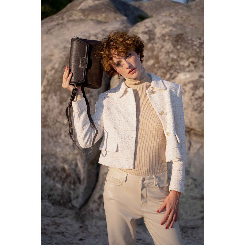 Small brown crossbody bag