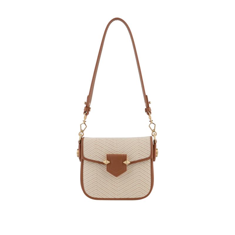 Sèvres Coton - Petit sac à rabat camel
