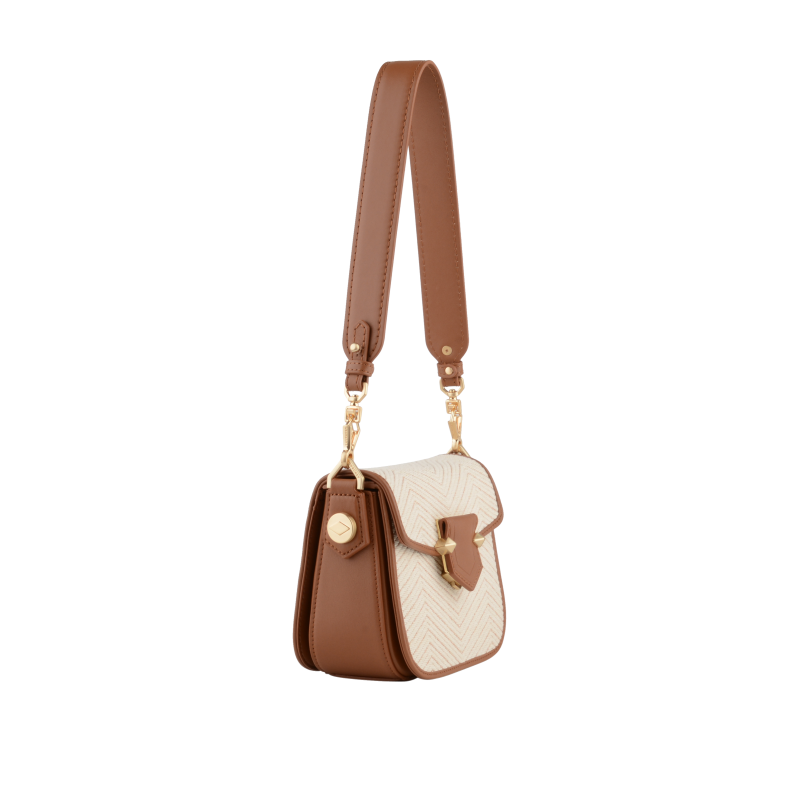 Sèvres Coton - Petit sac à rabat camel