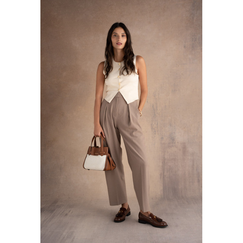 Blossom tressé - PM camel