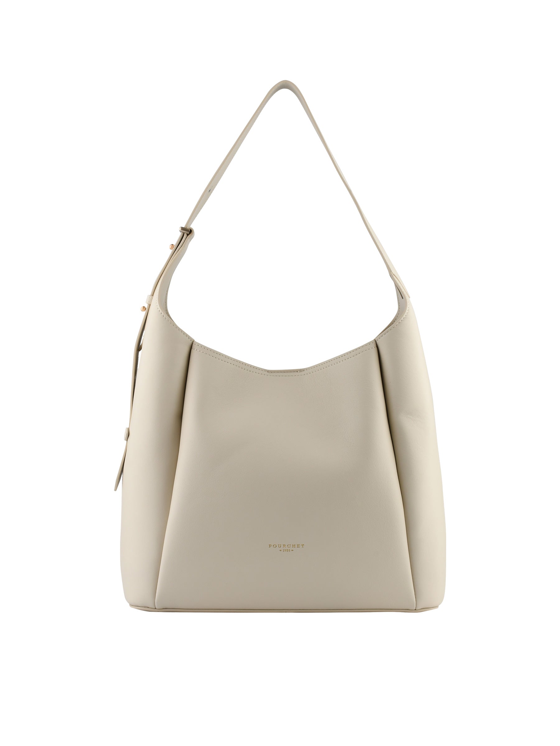 Sévigné - Large beige shoulder bag