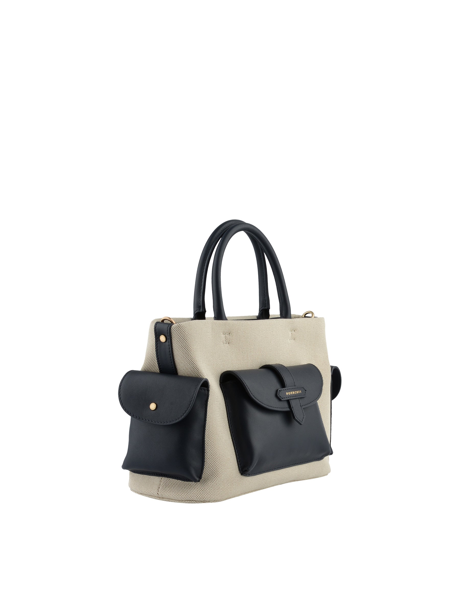 Reporter coton- Porté main marine