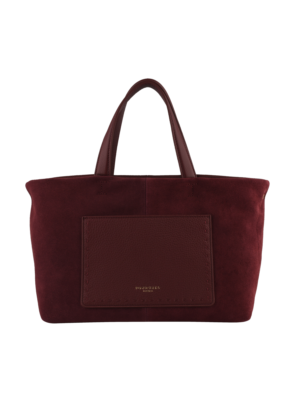 Cassis Daim - Cabas bordeaux