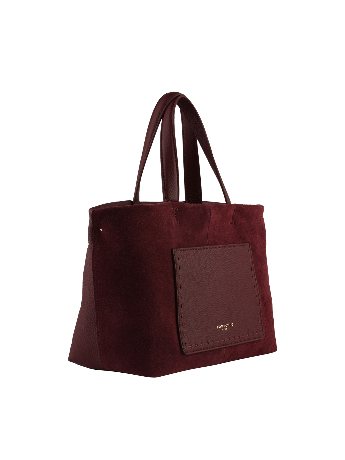 Cassis Daim - Cabas bordeaux