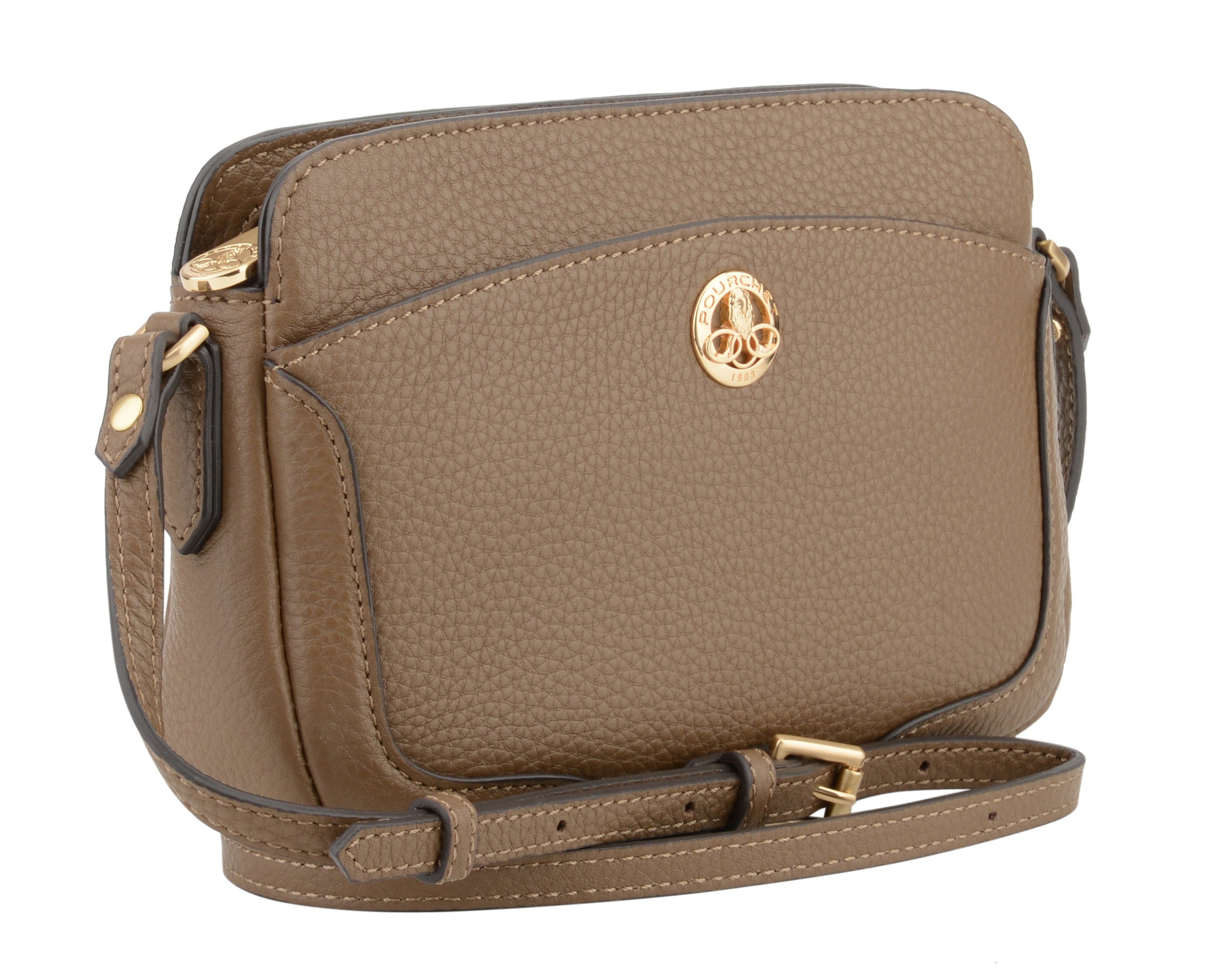IMAGE | Sac porté travers taupe