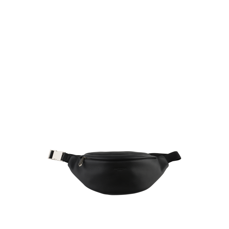 Ethan | Banane en cuir noir