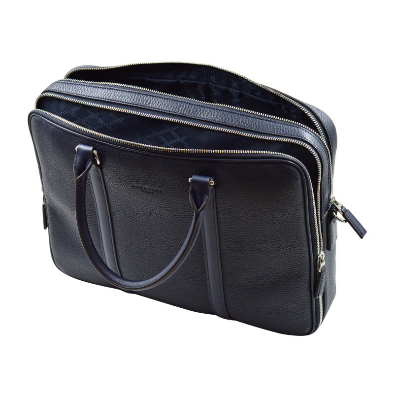 Ethan | Porte documents 2 soufflets marine