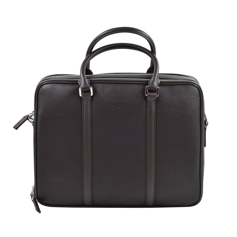 Ethan | Porte documents 2 soufflets marron