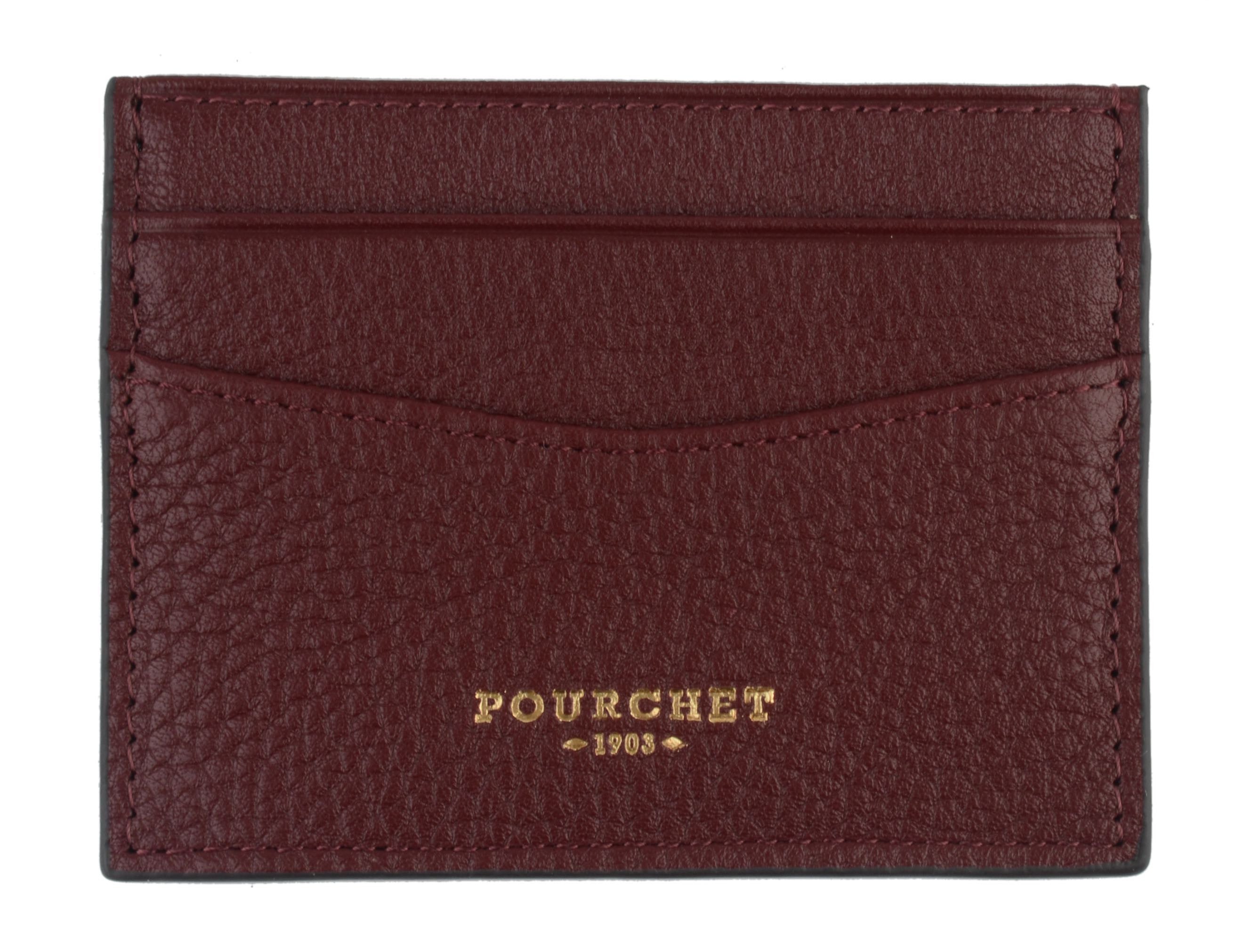 Club | Porte carte bordeaux