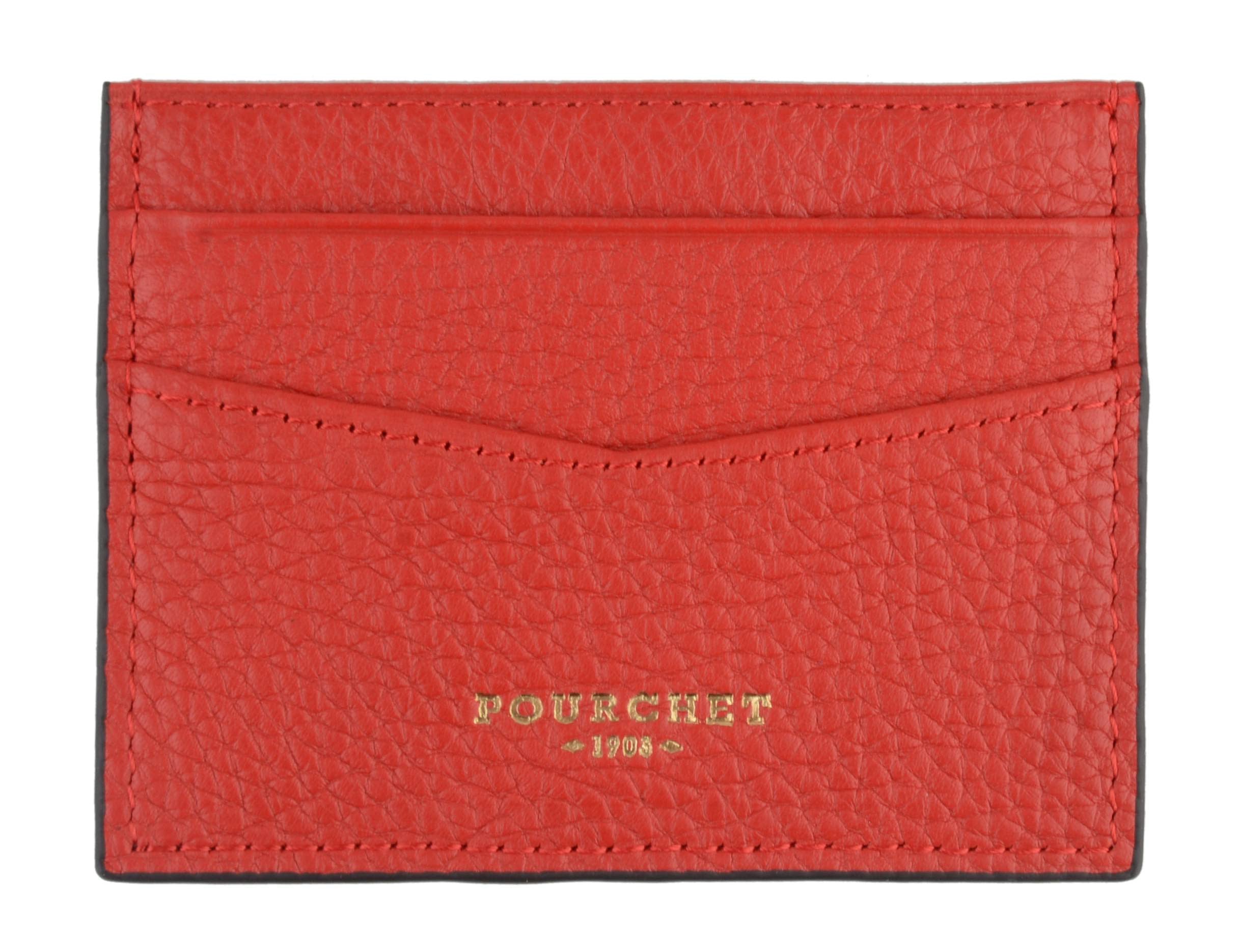 Club | Porte carte rouge vif
