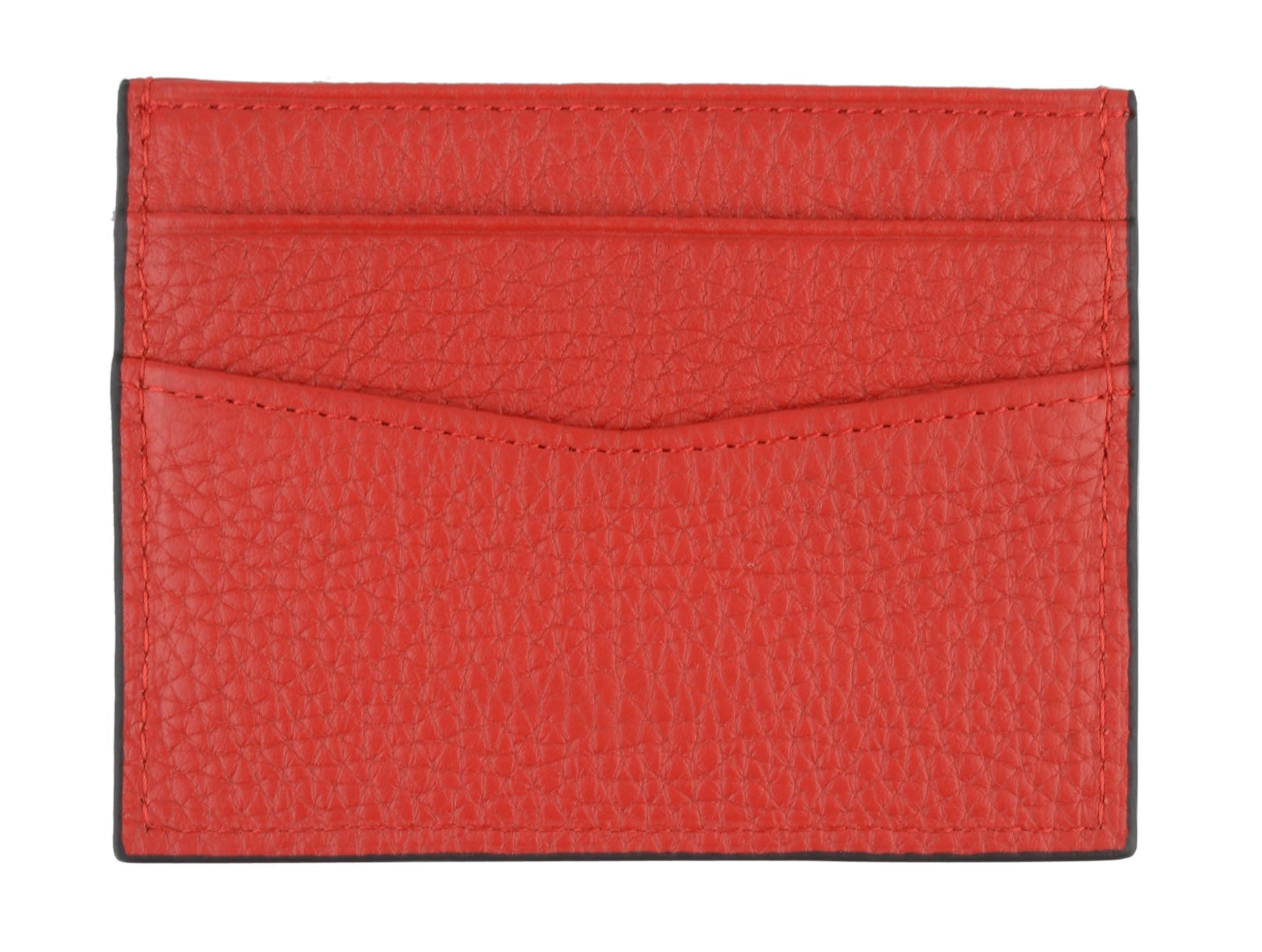 Club | Porte carte rouge vif