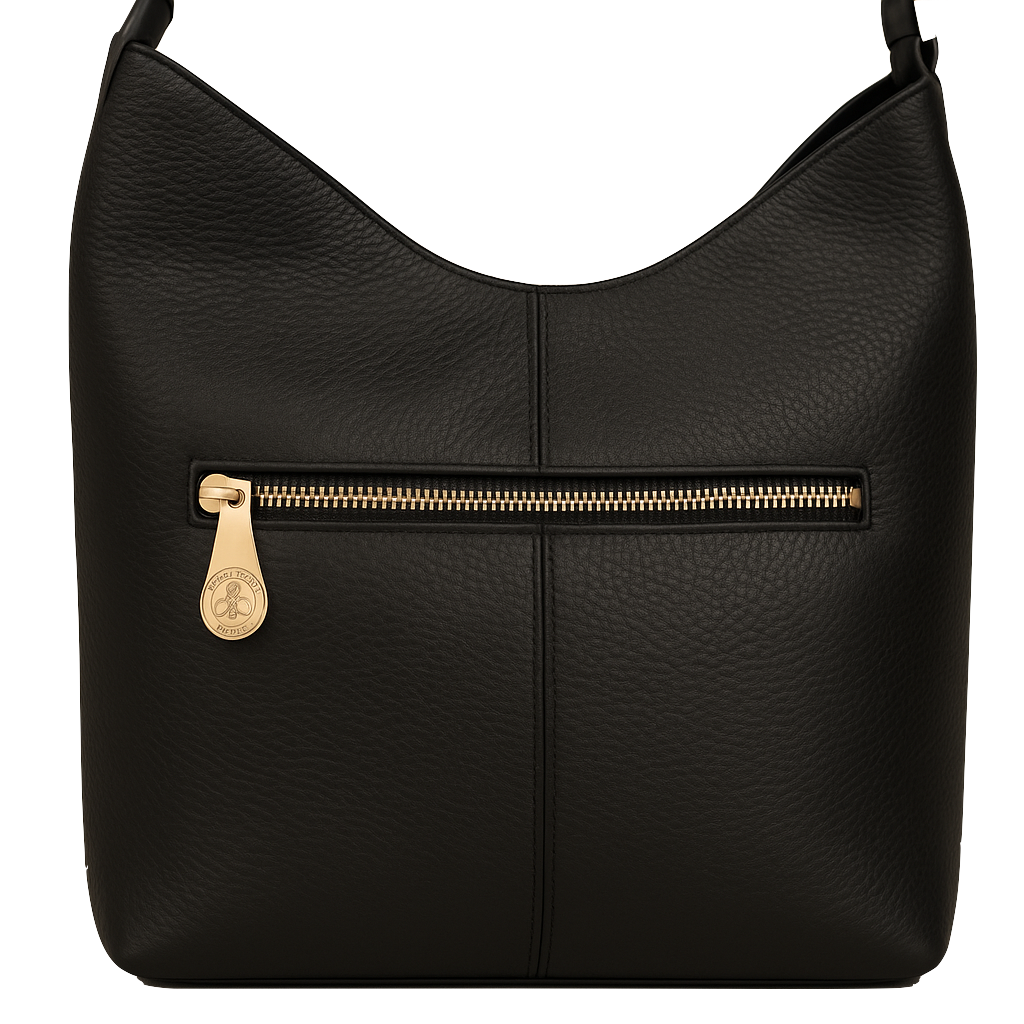 Black satchel bag