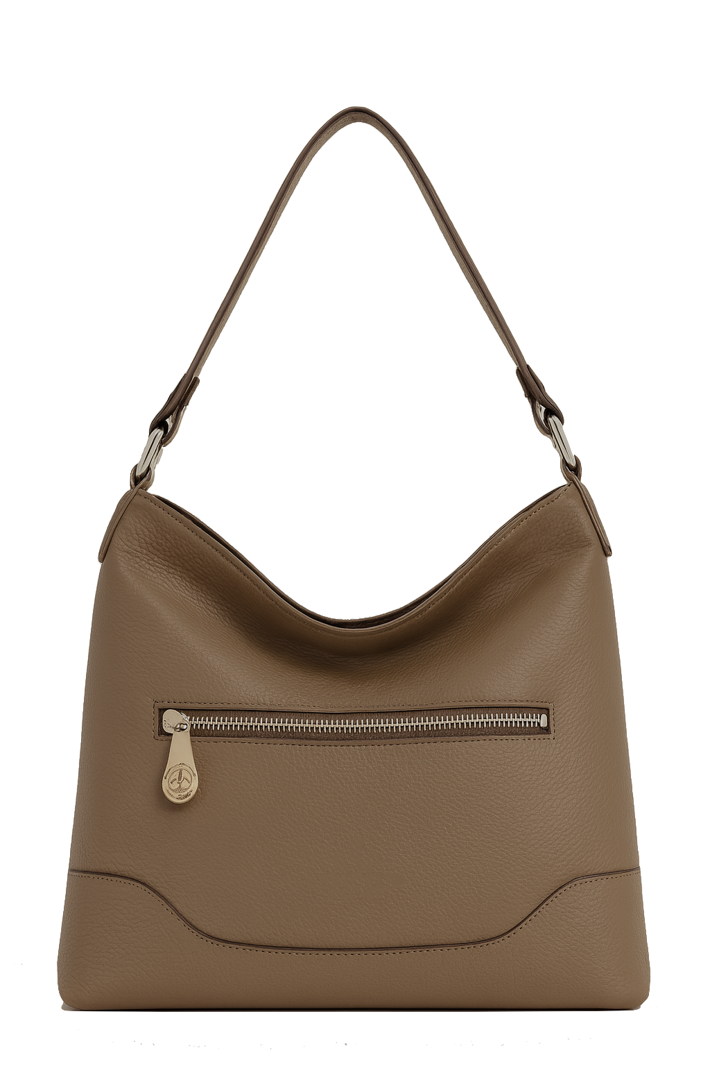 Taupe satchel bag