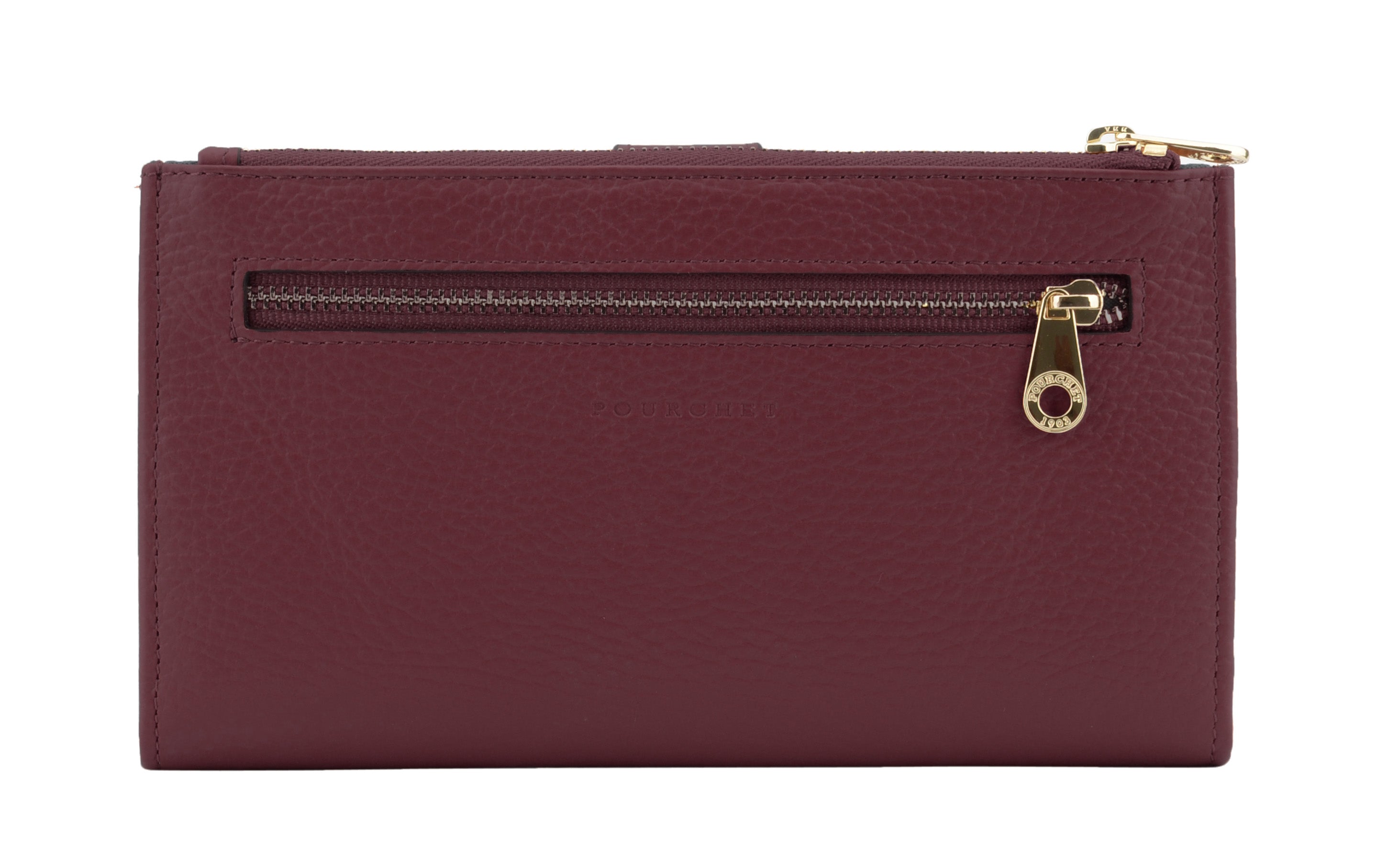 Large burgundy purse