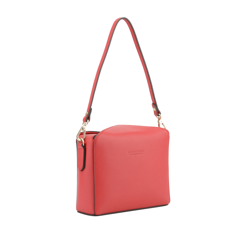 春先取りの Red bag shoulder leather バッグ