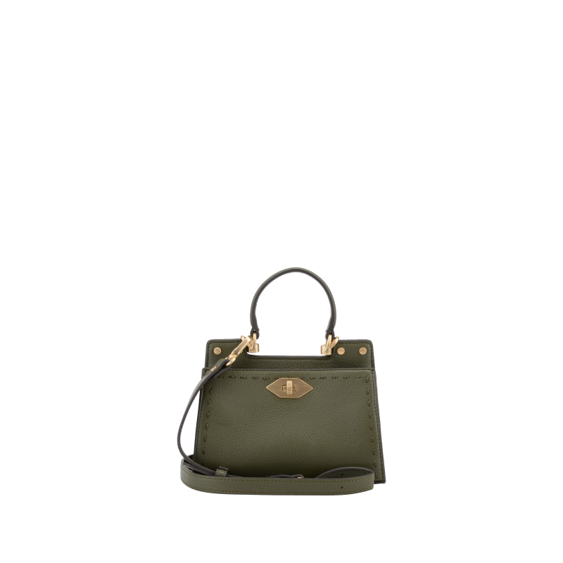 Micro khaki handbag