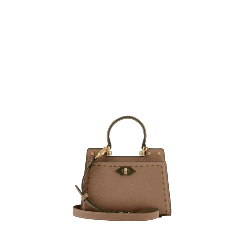 Micro putty/khaki handbag