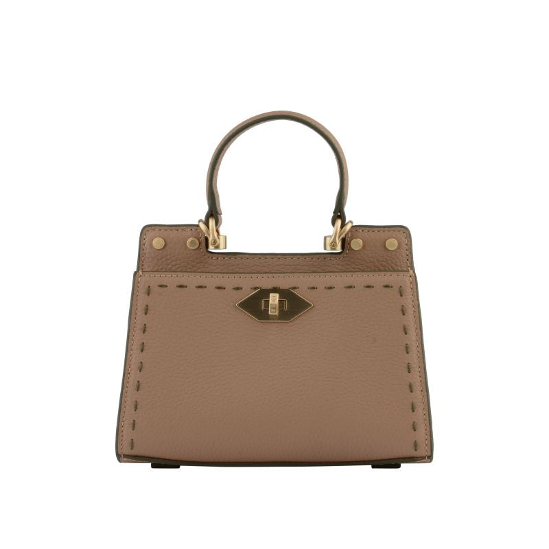 Micro putty/khaki handbag