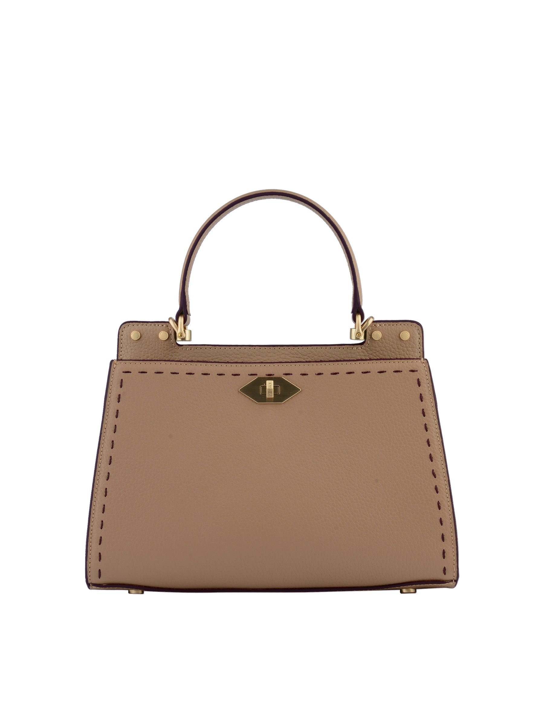 Trianon Bicolore - MM putty/burgundy