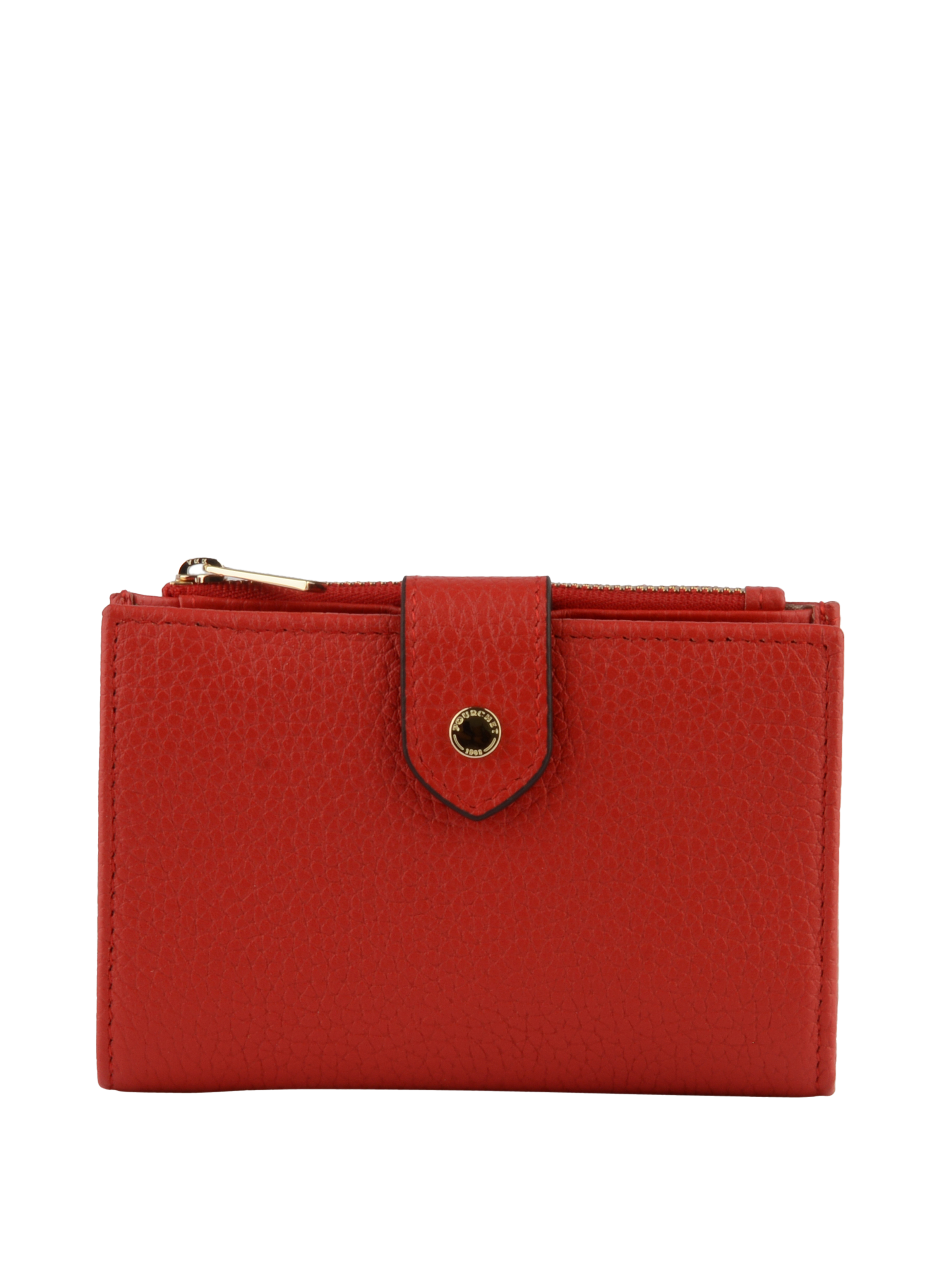 Club - Petit portefeuille rouge vif