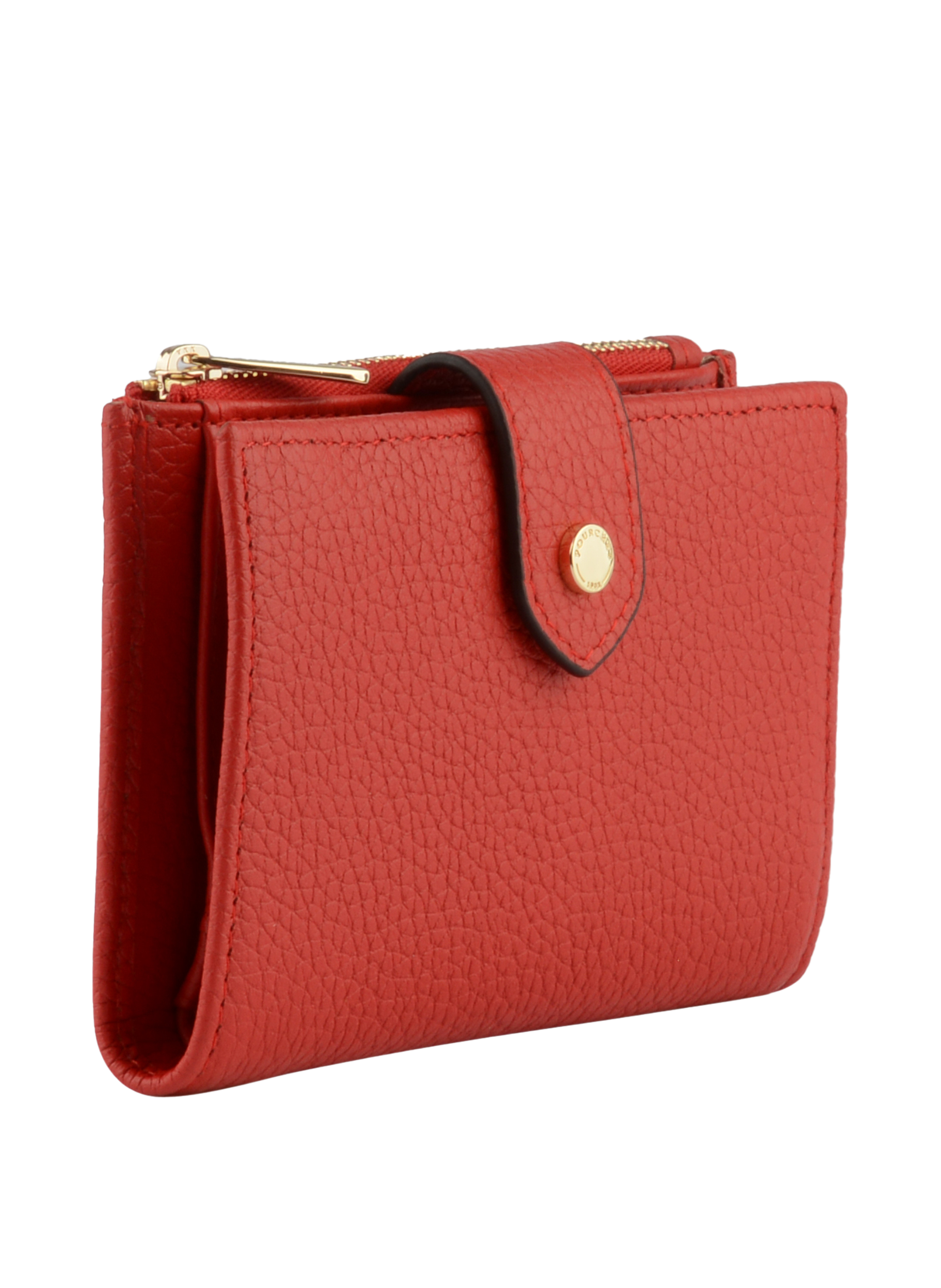 Club - Petit portefeuille rouge vif