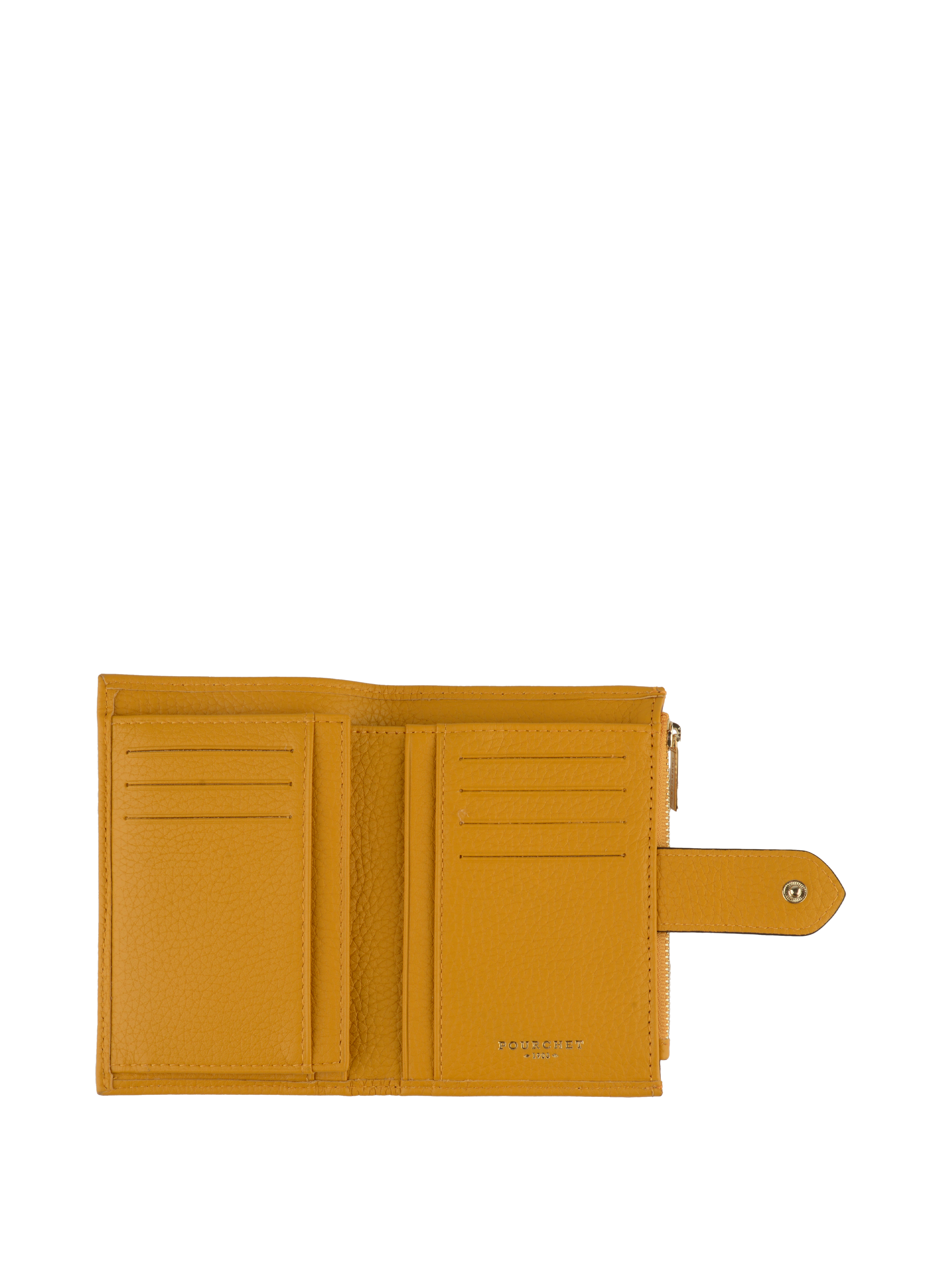 Club - Petit portefeuille safran