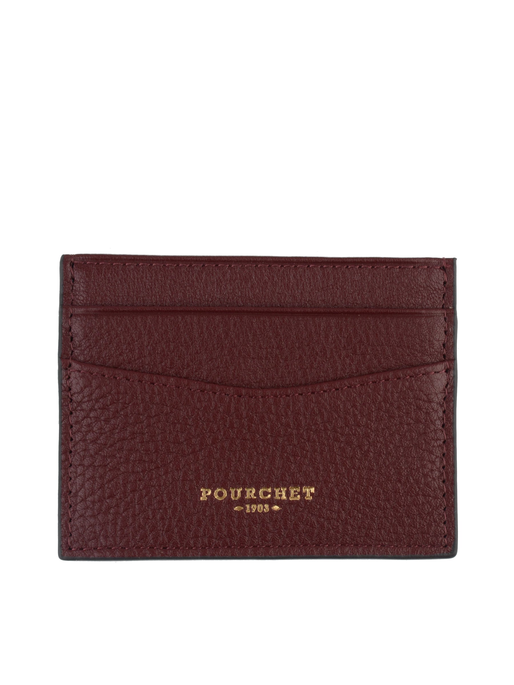 Burgundy card holder