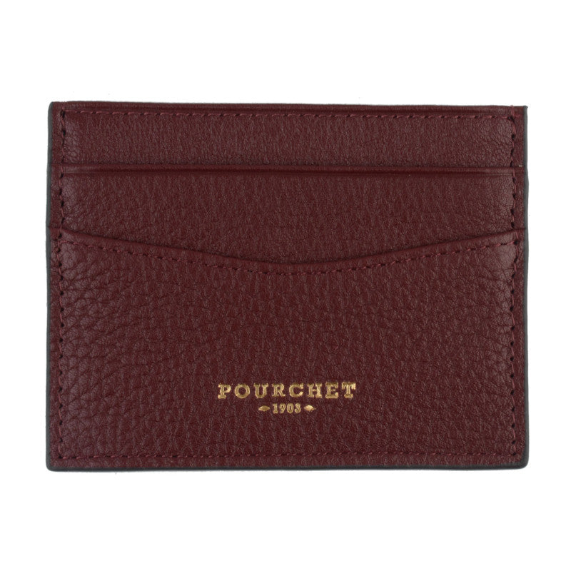 Club | Porte carte bordeaux