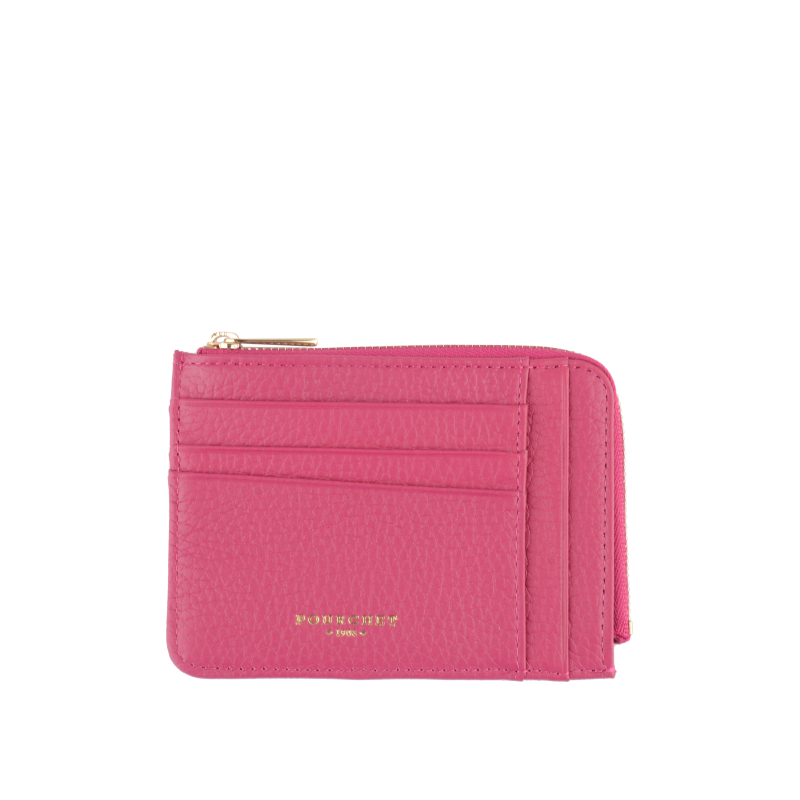 Club - Porte monnaie/carte plat fuchsia