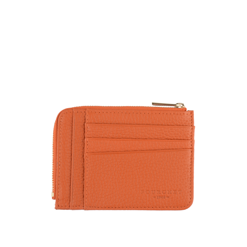 Club - Porte monnaie/carte plat orange