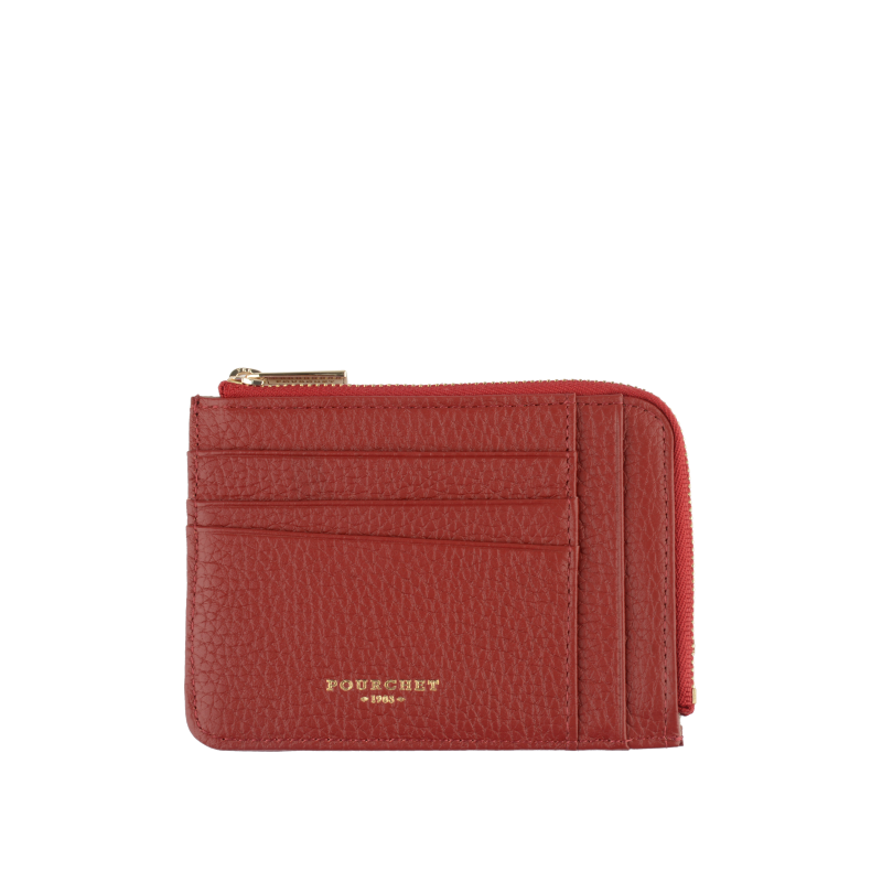 Club - Porte monnaie/carte plat rouge