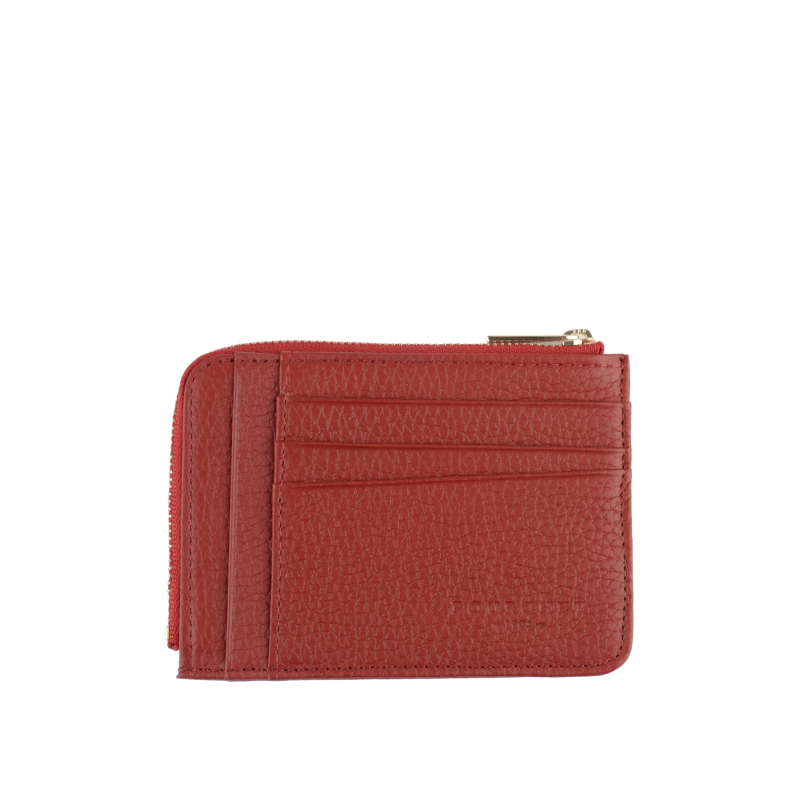 Club - Porte monnaie/carte plat rouge